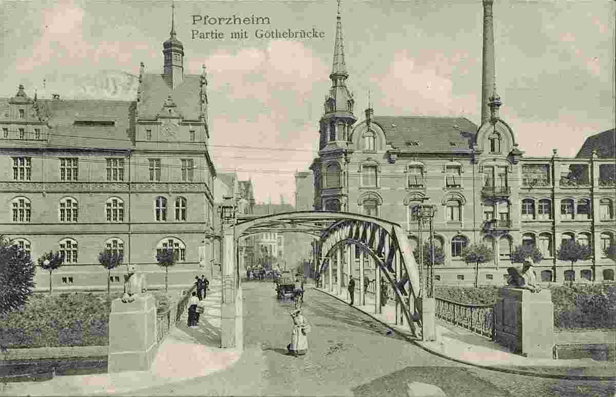 Pforzheim. Goethebrücke
