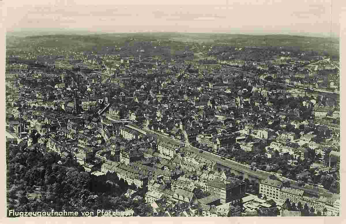 Pforzheim. Panorama der Stadt