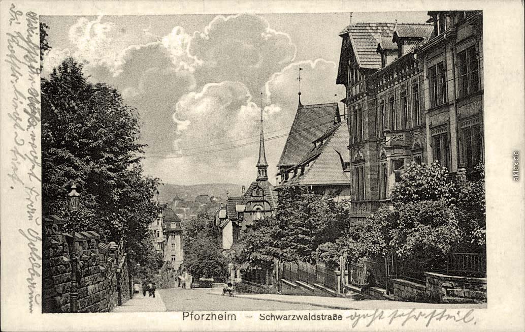 Pforzheim. Schwarzwaldstraße, 1918