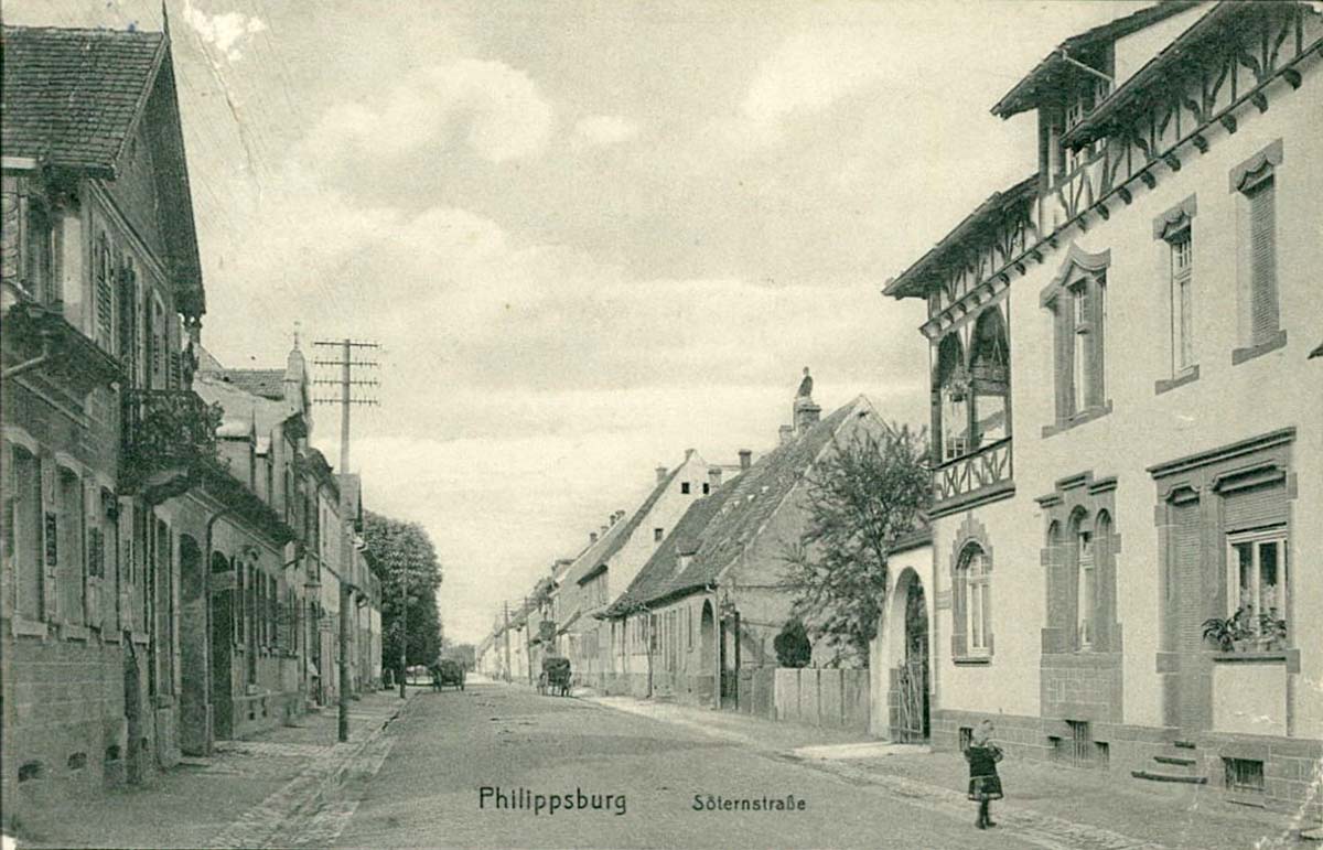 Philippsburg. Söternstraße, um 1910