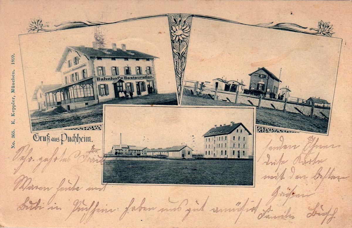 Puchheim. Bahnhofs-Restaurant, 1900