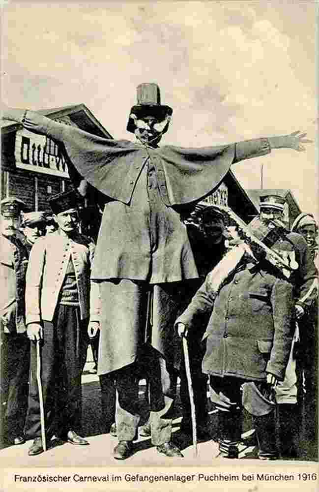 Puchheim. Kriegsgefangenenlager, Französischer Karneval, 1916