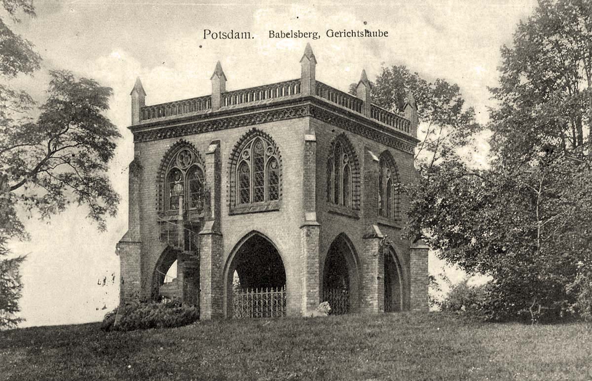 Potsdam. Babelsberg, Gerichtslaube, 1912