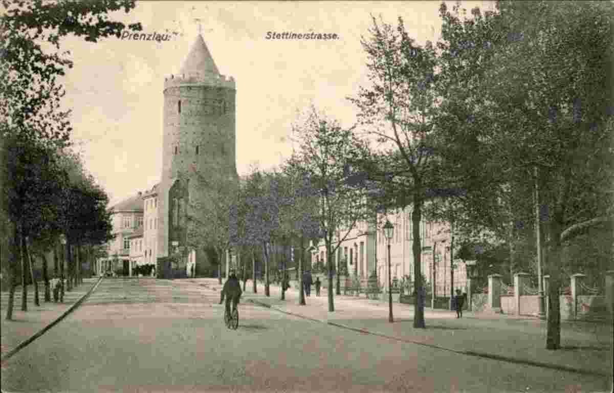Prenzlau. Stettiner- Tor und Turm am Stettiner Straße, 1912