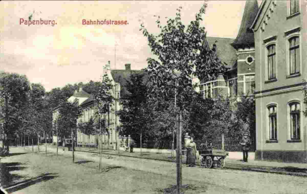 Papenburg. Bahnhofstraße, Wohnhäuser, 1909