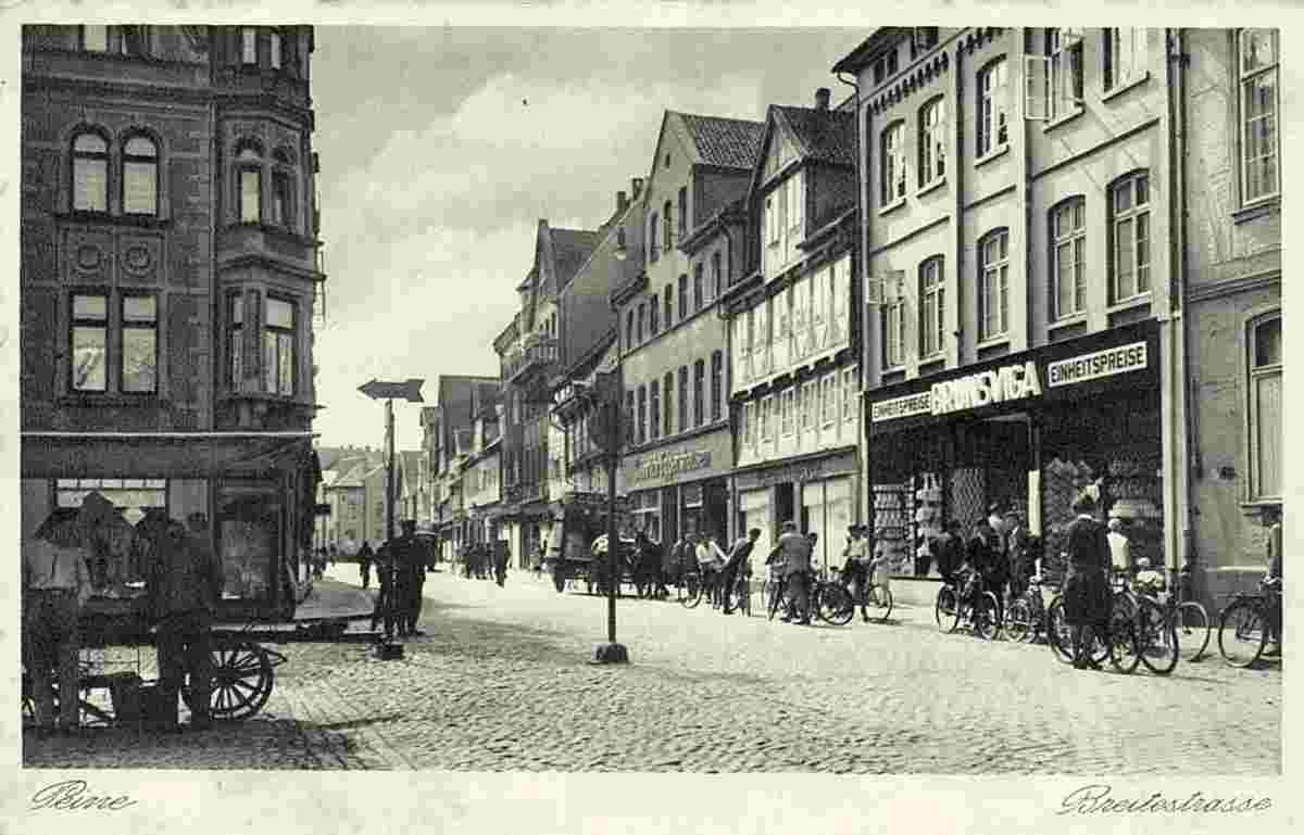 Peine. Breite Straße, um 1920
