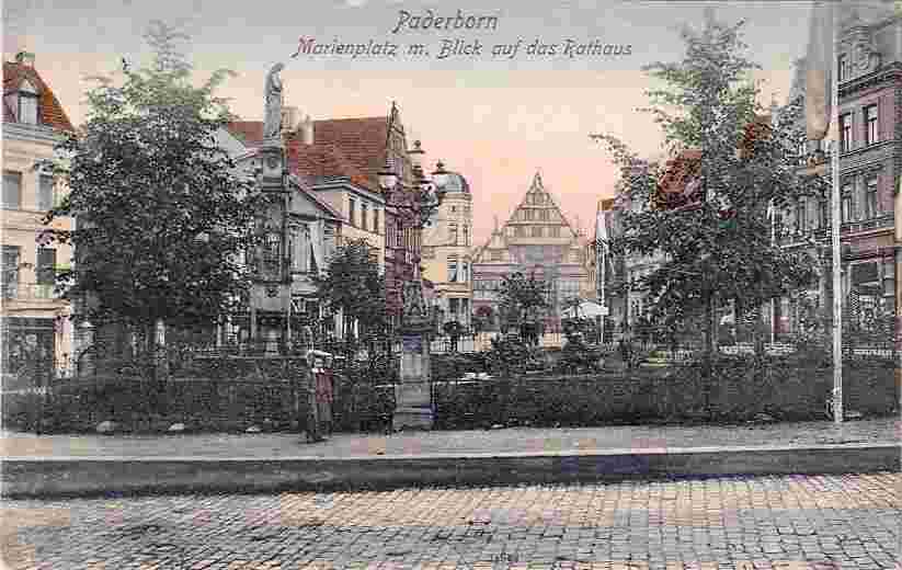 Paderborn. Marienplatz, 1908