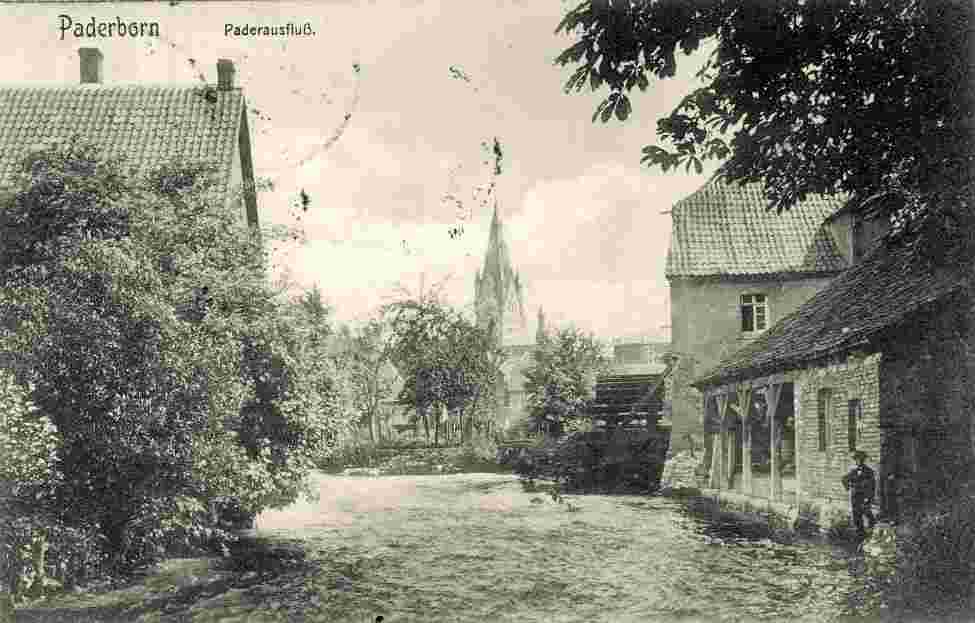 Paderborn. Pader-Ausfluß, 1908