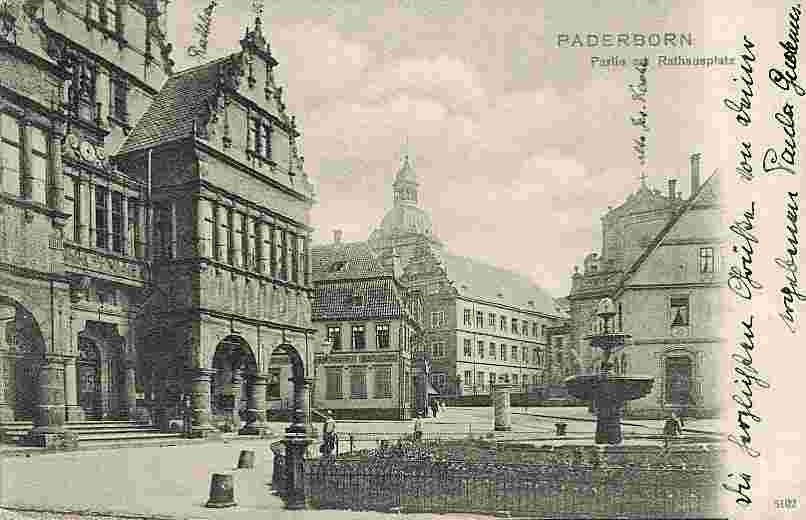 Paderborn. Rathauslatz, 1904