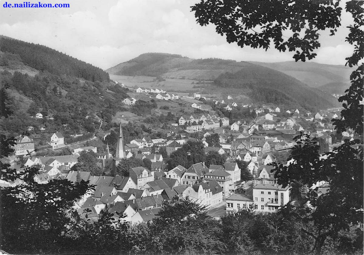 Plettenberg. Panorama der Stadt