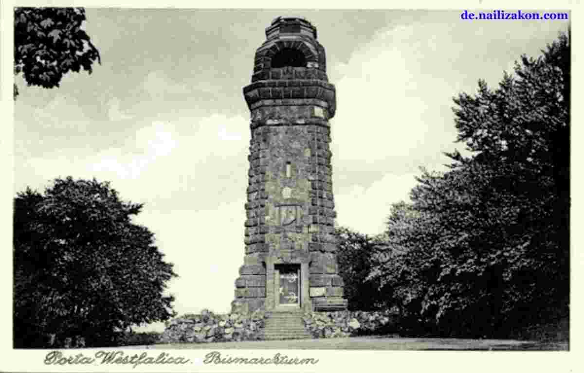 Porta Westfalica. Bismarckturm, 1938