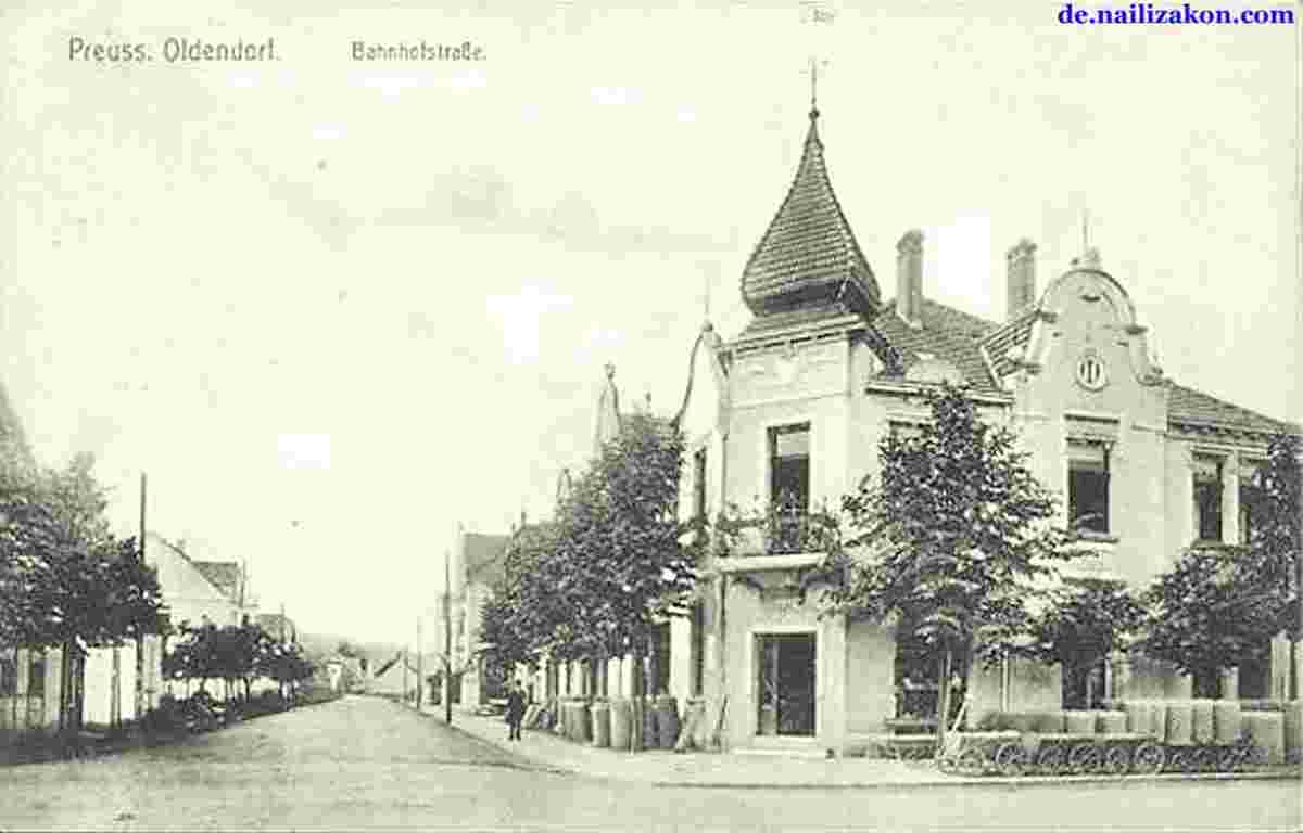 Preußisch Oldendorf. Bahnhofstraße, 1912