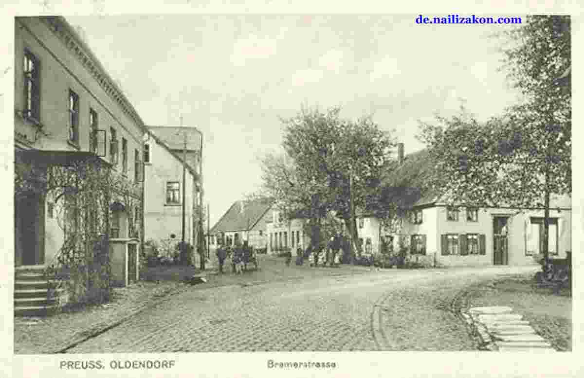 Preußisch Oldendorf. Bremer Straße, 1915