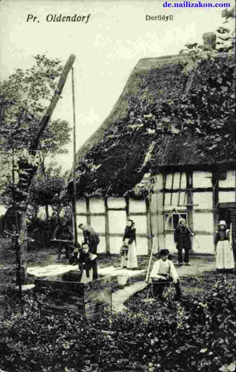 Preußisch Oldendorf. Dorf Idyll