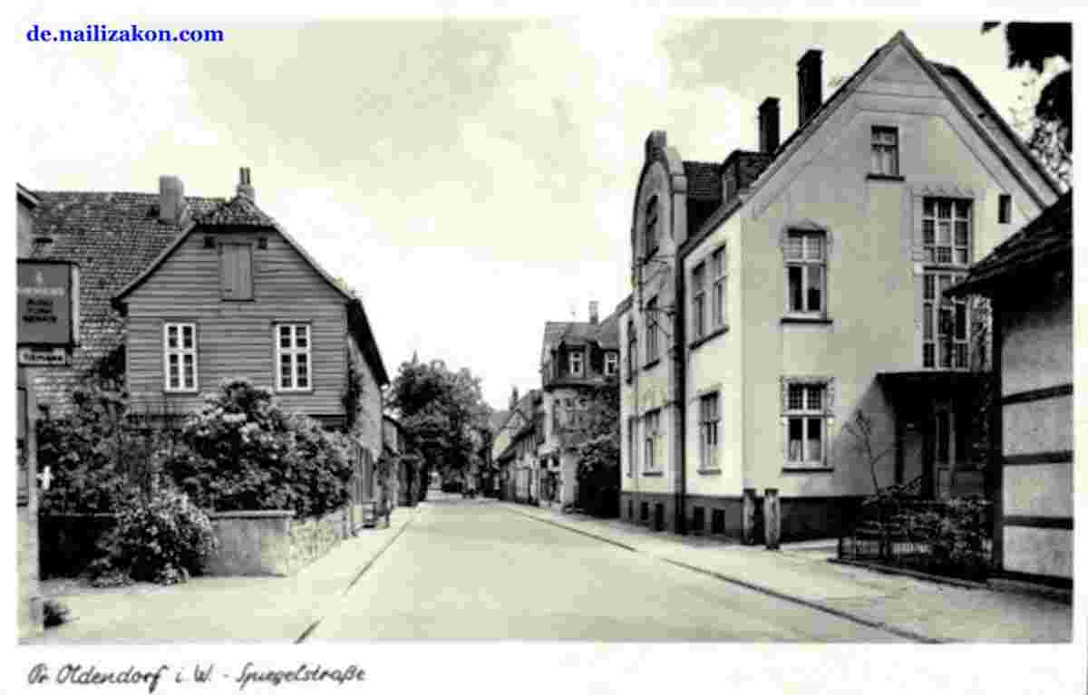 Preußisch Oldendorf. Spiegelstraße, 1950