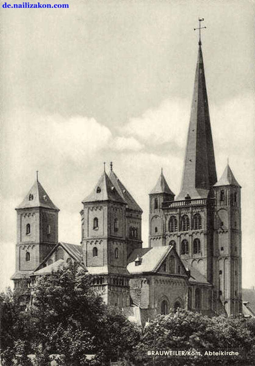Pulheim. Brauweiler - Kirche von die ehemalige Benediktinerabtei