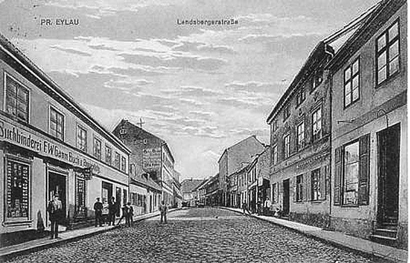 Preußisch Eylau (Bagrationowsk). Landsberger Straße, 1934