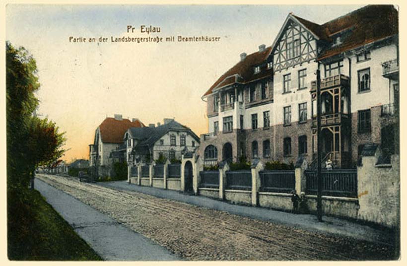 Preußisch Eylau (Bagrationowsk). Landsberger Straße, Verwaltungsgebäude