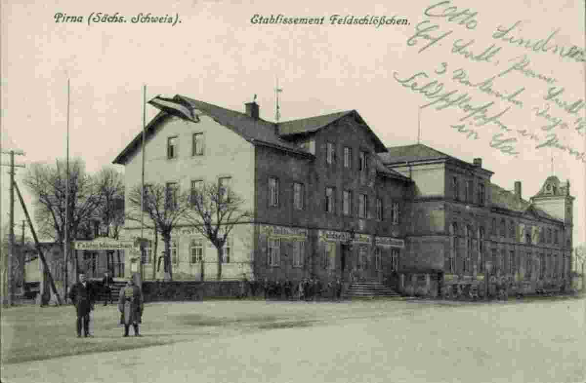 Pirna. Etablissement Feldschlößchen, 1916