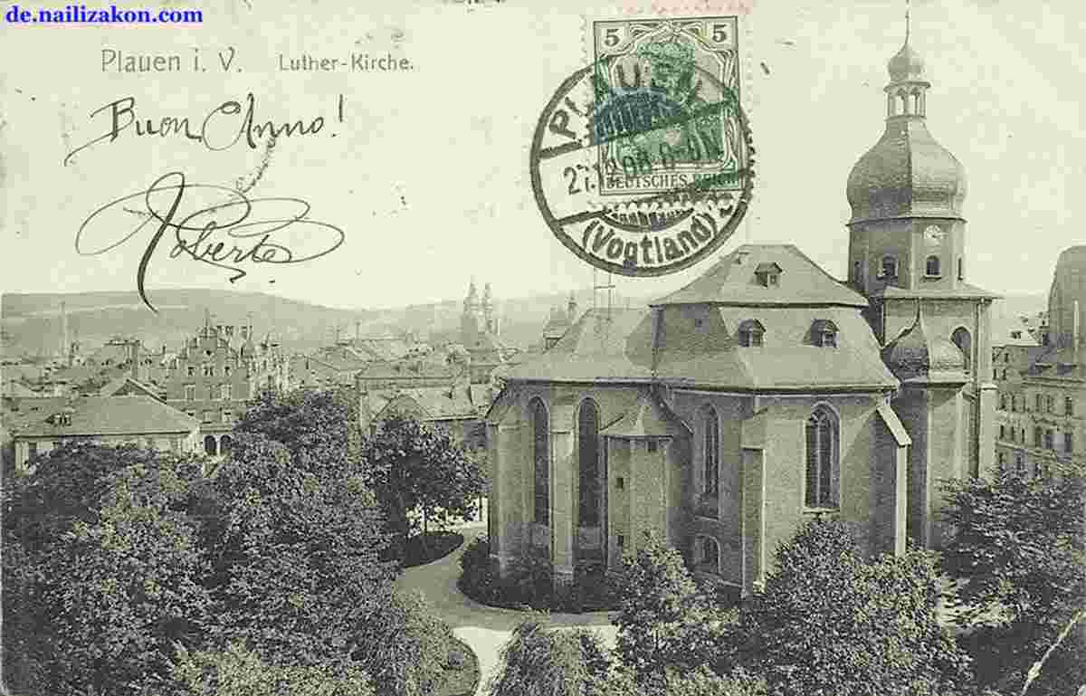Plauen. Luther-Kirche, 1908