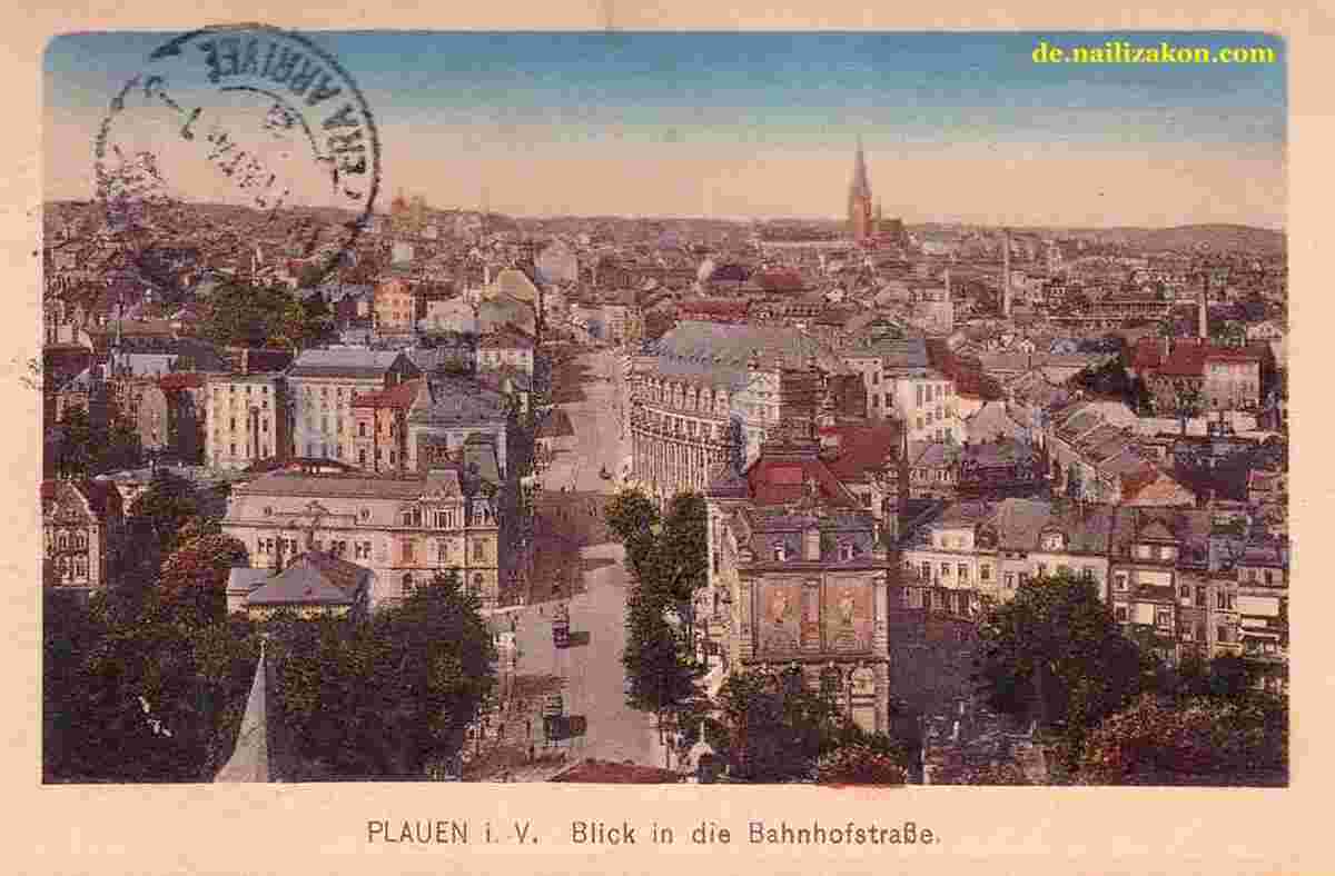 Plauen. Panorama der Stadt