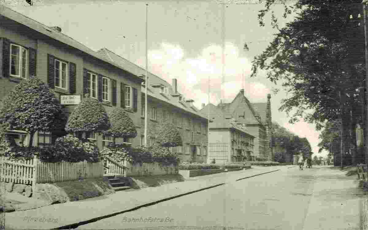 Pinneberg. Bahnhofstraße, 40-50er Jahre