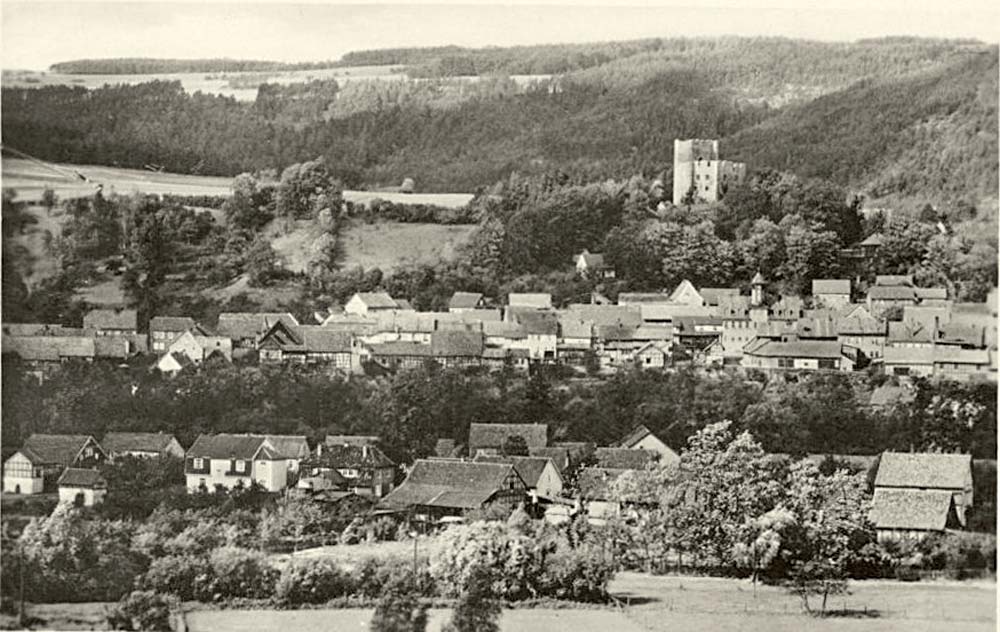 Plaue. Panorama der Stadt, 1953