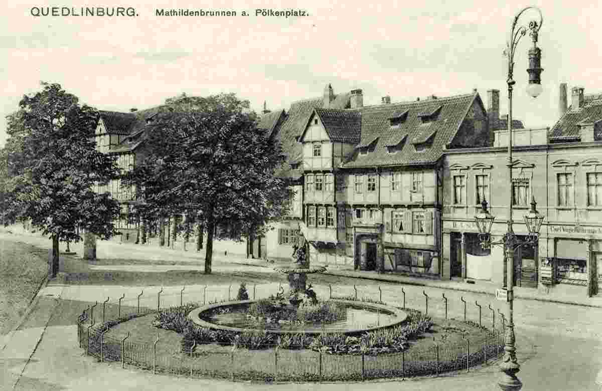 Quedlinburg. Mathildenbrunnen am Pölkenplatz