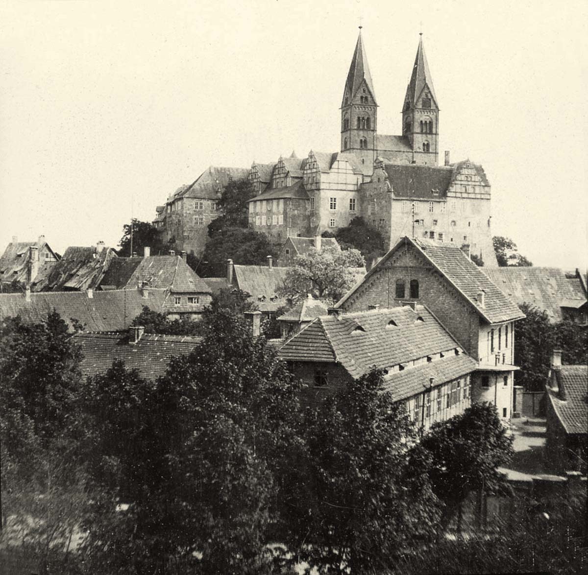Quedlinburg. Panorama der Stadt, 1902