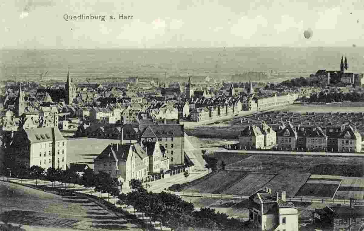 Quedlinburg. Panorama der Stadt, 1917