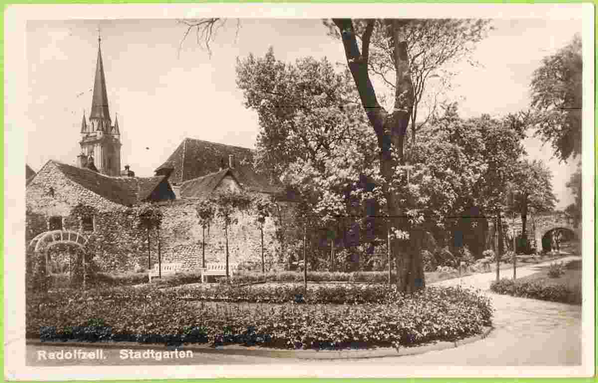 Radolfzell am Bodensee. Stadtgarten, 1928
