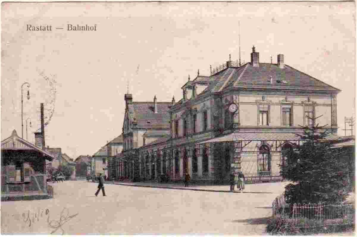 Rastatt. Bahnhof, 1919