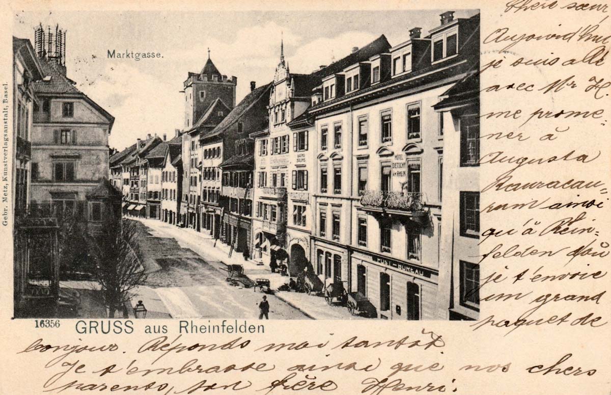 Rheinfelden (Lörrach). Marktgasse, 1902