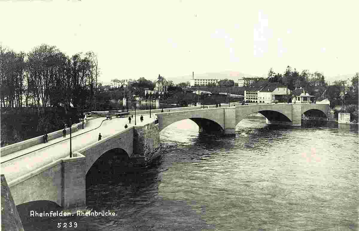 Rheinfelden (Lörrach). Rheinbrücke, 1927