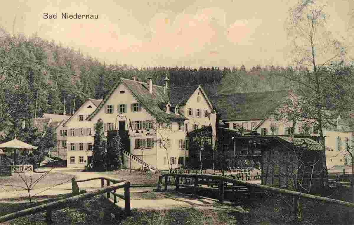 Rottenburg. Platz mit brücke, 1910