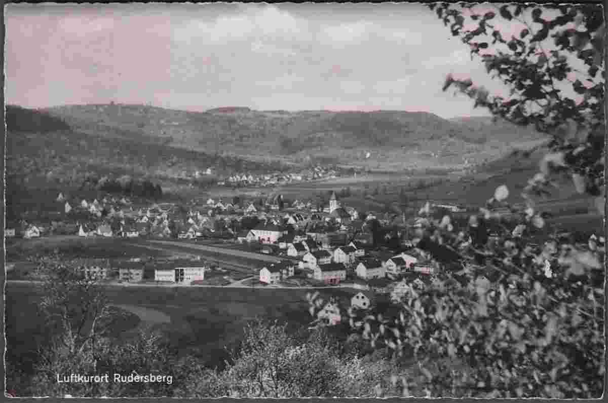 Panorama von Rudersberg, 1957