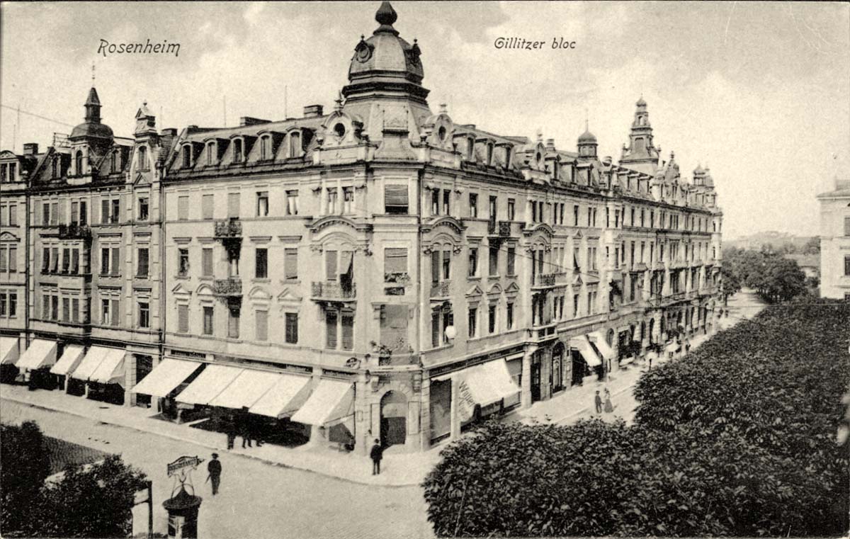 Rosenheim. Gillitzer bloc, 1910