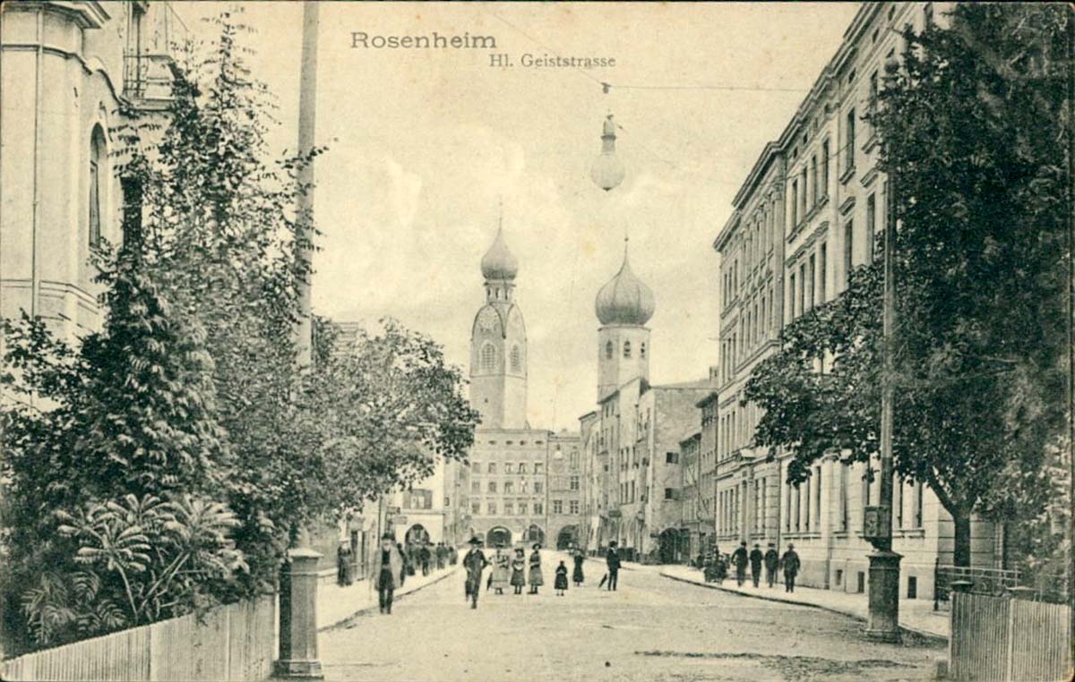 Rosenheim. Heilig-Geist-Straße, um 1905