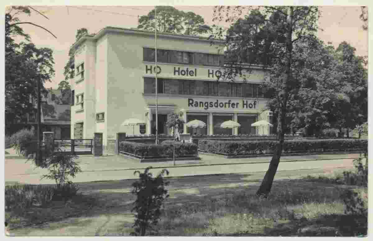 Rangsdorf. HO Hotel 'Rangsdorfer Hof', 1960