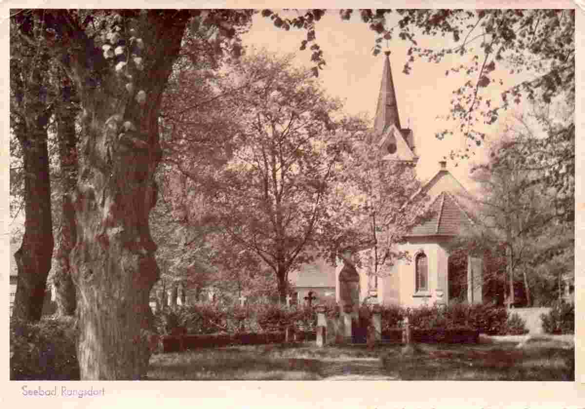 Kirche im Seebad Rangsdorf, um 1930