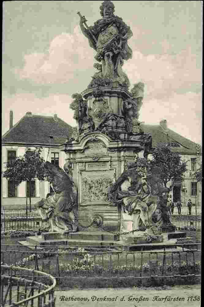 Rathenow. Denkmal des Großen Kurfürsten von 1738 Jahren, 1916