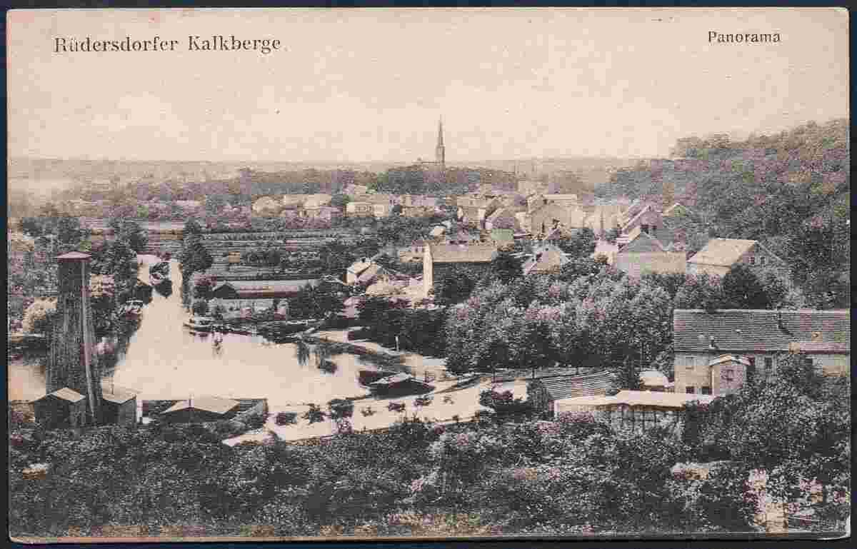 Rüdersdorf bei Berlin. Panorama von Rüdersdorfer Kalkberge