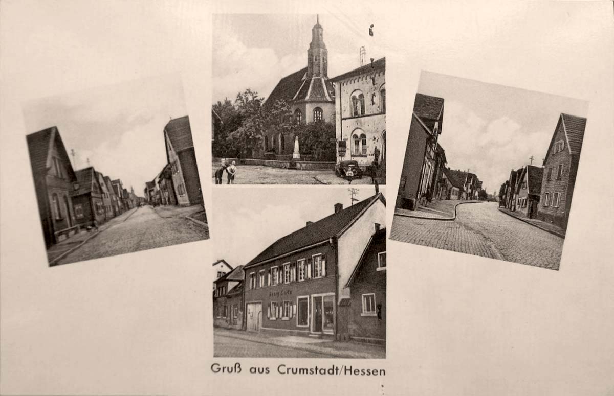 Riedstadt. Crumstadt - Karl Lortz Drogerie, um 1915