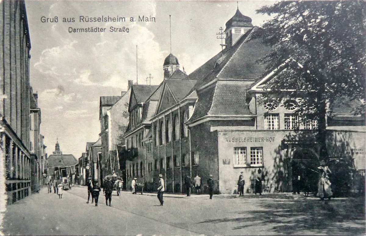 Rüsselsheim am Main. Darmstädter Straße, 1919