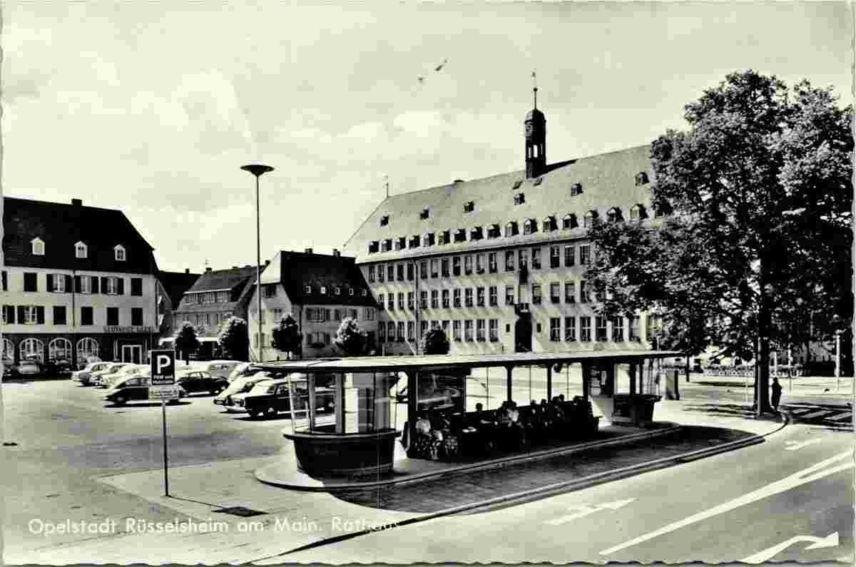 Rüsselsheim am Main. Rathaus, 1961