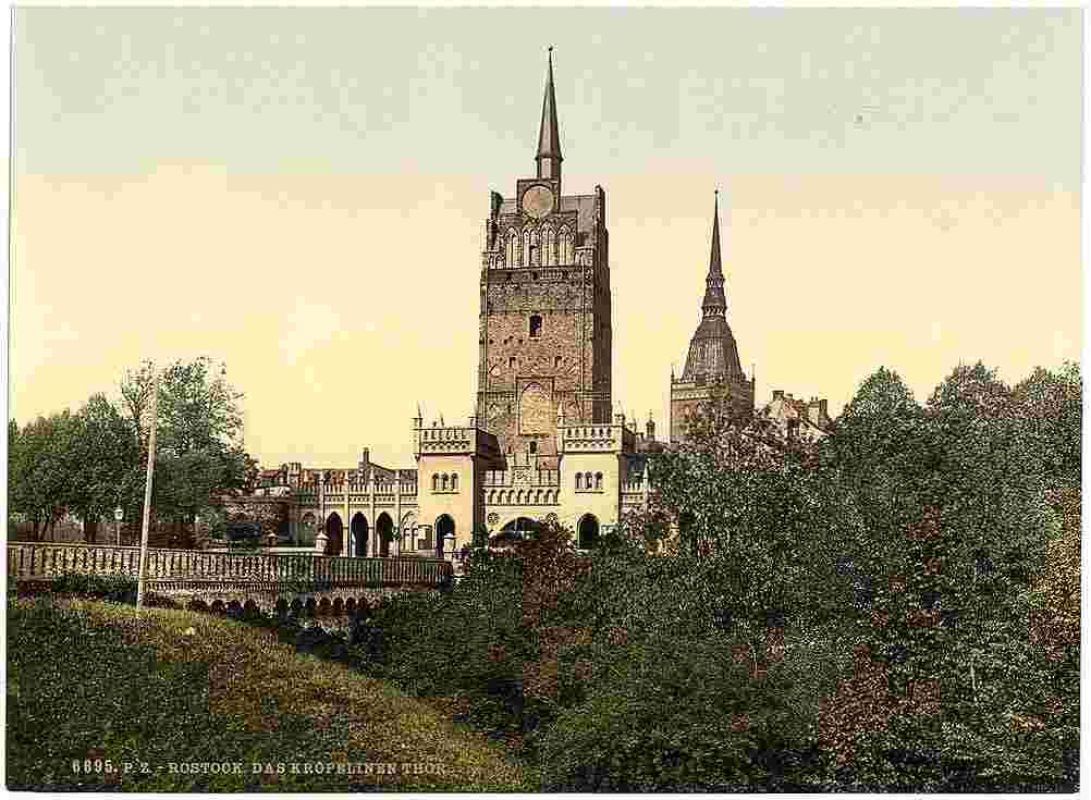 Rostock. Das Kröpeliner Tor, um 1900