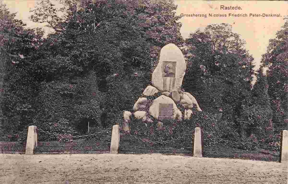 Rastede. Grossherzog Nicolaus Friedrich Peter-Denkmal, 1912