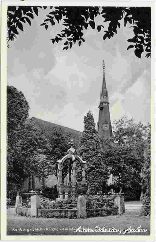 Rehburg-Loccum. Rehburg - St. Martini-Kirche und Brunnen, 1939