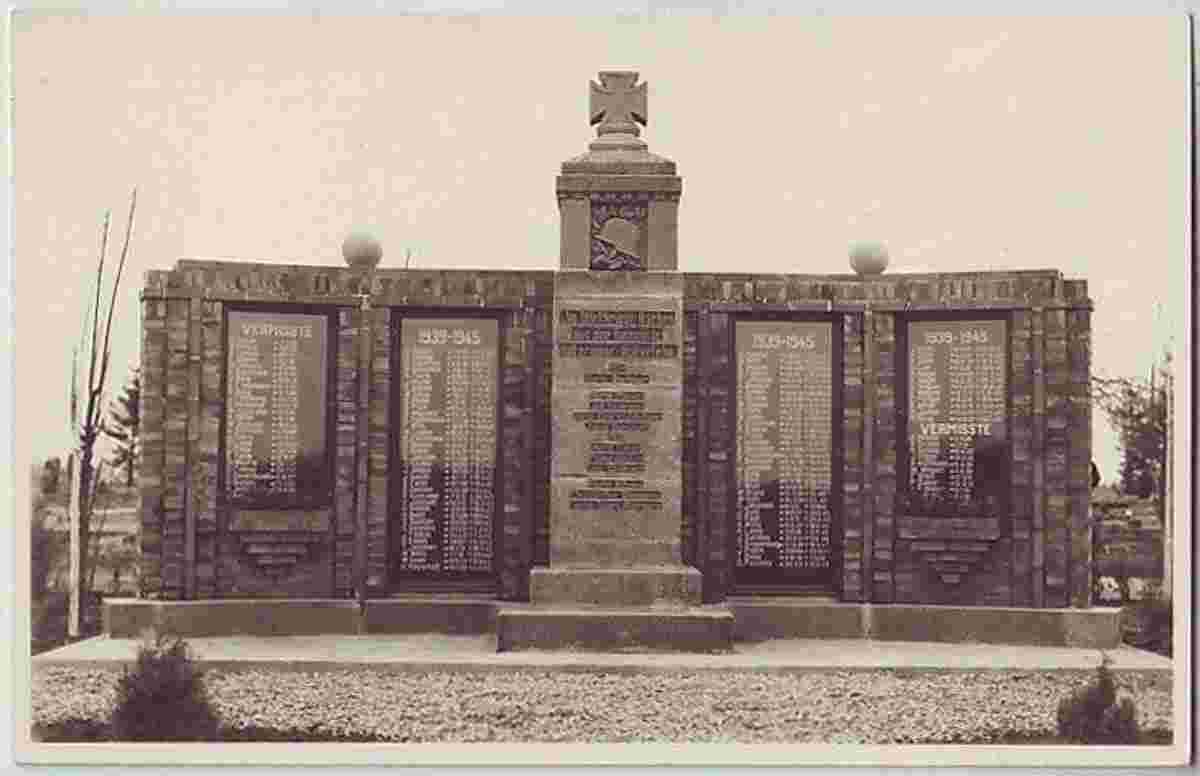 Rhauderfehn. Westrhauderfehn - Kriegerdenkmal, um 1945