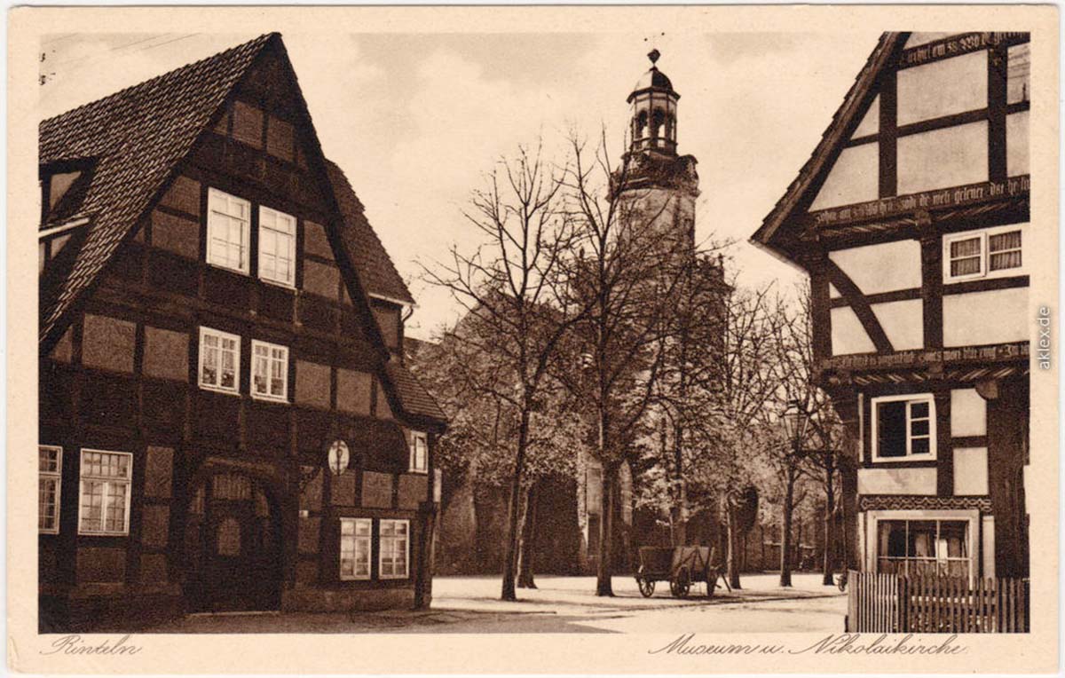 Rinteln. Museum und Nikolaikirche, 1928